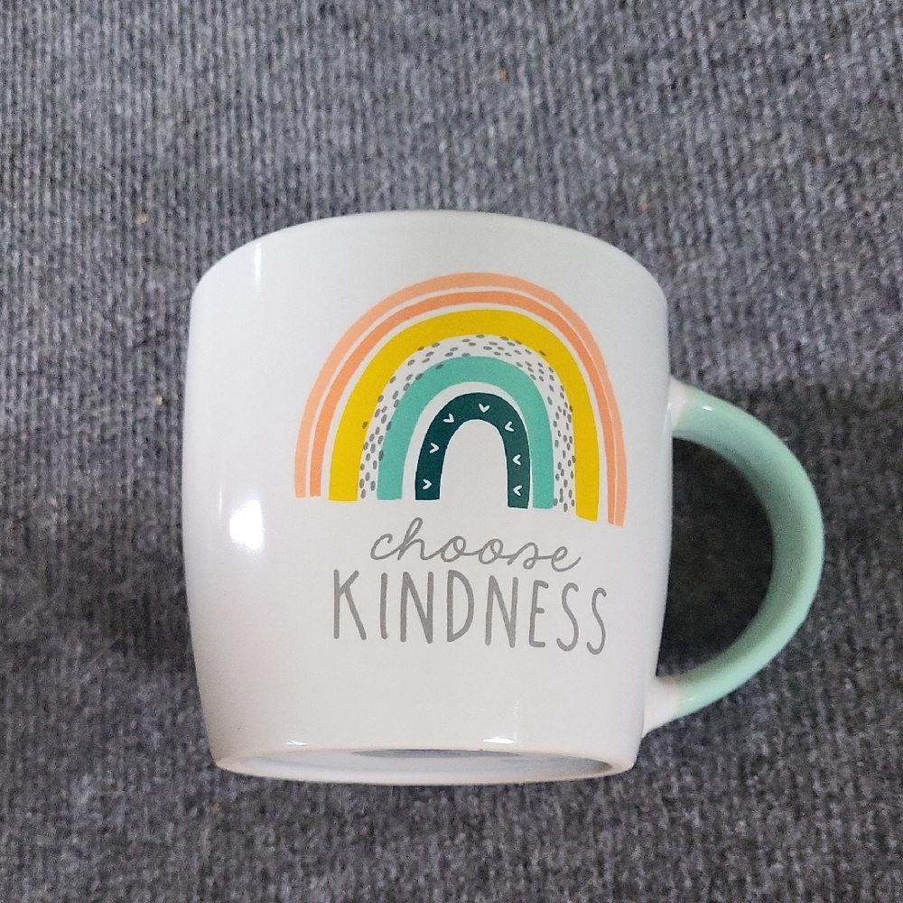 Choose Kindness Mug with Rainbow Design
